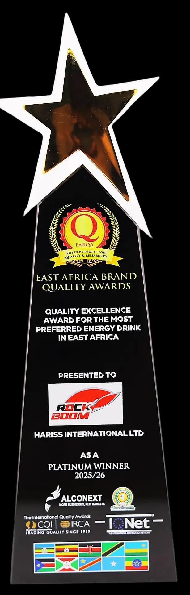 Rock Boom East Africa Brand Quality Award - 2025/2026
